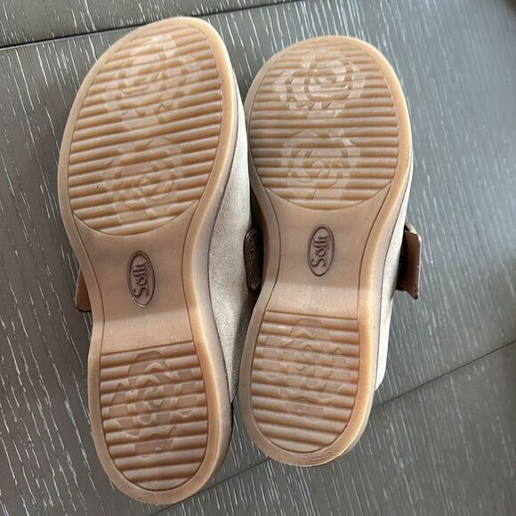 Sofft Beige and Brown Mules with Buckle - Picture 8 of 12